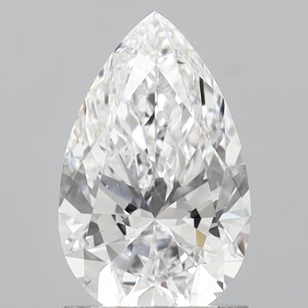 1.34 Carat Pear Shaped, Ideal Cut, E Color, VS2 Clarity, IGI Certified Lab Grown Diamond