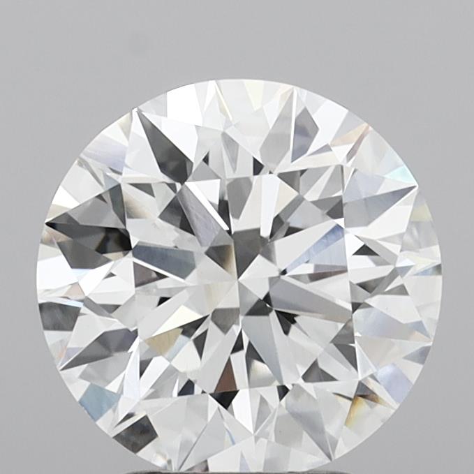 3.09 Carat Round Shaped, Ideal Cut, E Color, VVS2 Clarity, IGI Certified Lab Grown Diamond