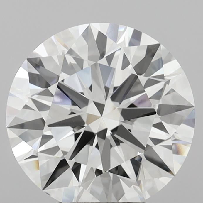 4.28 Carat Round Shaped, Excellent Cut, G Color, VVS2 Clarity, IGI Certified Lab Grown Diamond