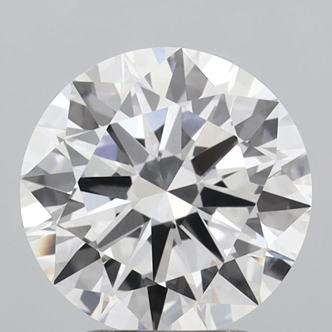 2.96 Carat Round Shaped, Excellent Cut, D Color, VVS2 Clarity, IGI Certified Lab Grown Diamond