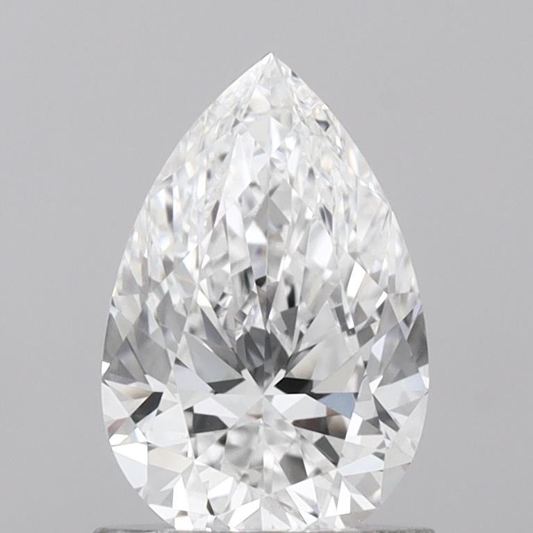 1.07 Carat Pear Shaped, D Color, VVS2 Clarity, IGI Certified Lab Grown Diamond