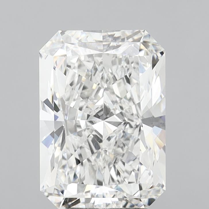 6.02 Carat Radiant Shaped, Ideal Cut, E Color, VVS2 Clarity, IGI Certified Lab Grown Diamond