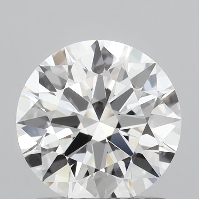 1.09 Carat Round Shaped, Ideal Cut, D Color, VVS2 Clarity, IGI Certified Lab Grown Diamond