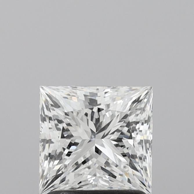 1.52 Carat Princess Shaped, Excellent Cut, D Color, VVS2 Clarity, IGI Certified Lab Grown Diamond