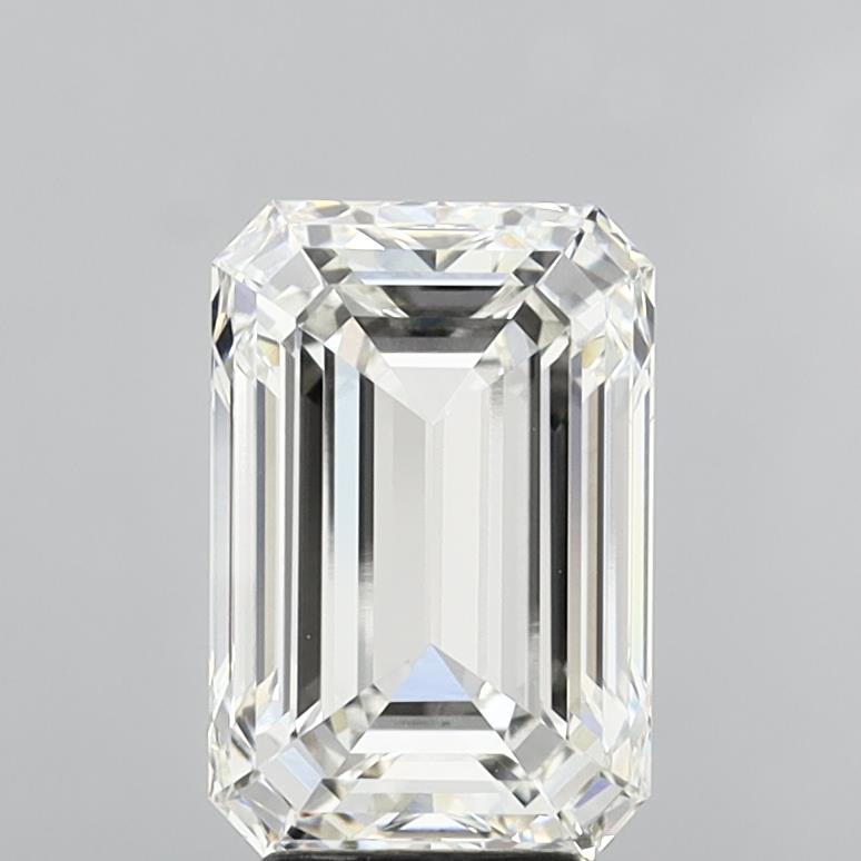 5.55 Carat Emerald Shaped, Ideal Cut, G Color, VVS1 Clarity, IGI Certified Lab Grown Diamond