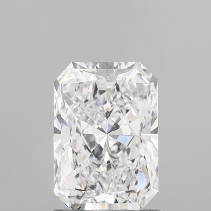 1.43 Carat Radiant Shaped, Excellent Cut, D Color, VVS2 Clarity, IGI Certified Lab Grown Diamond