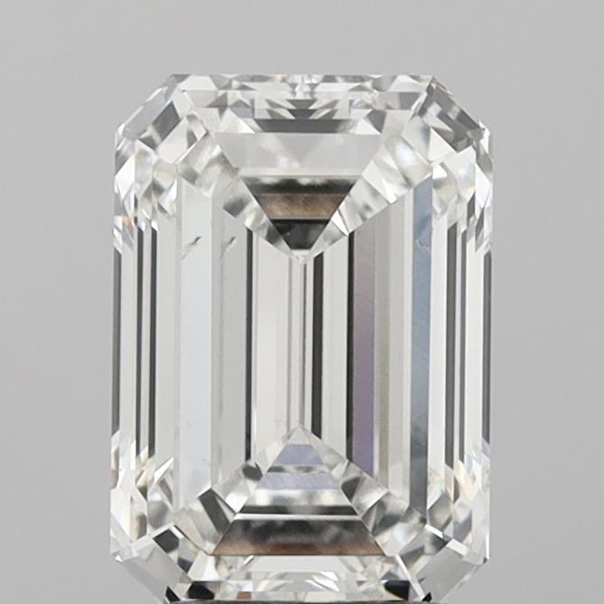 2.96 Carat Emerald Shaped, Ideal Cut, F Color, VS2 Clarity, IGI Certified Lab Grown Diamond