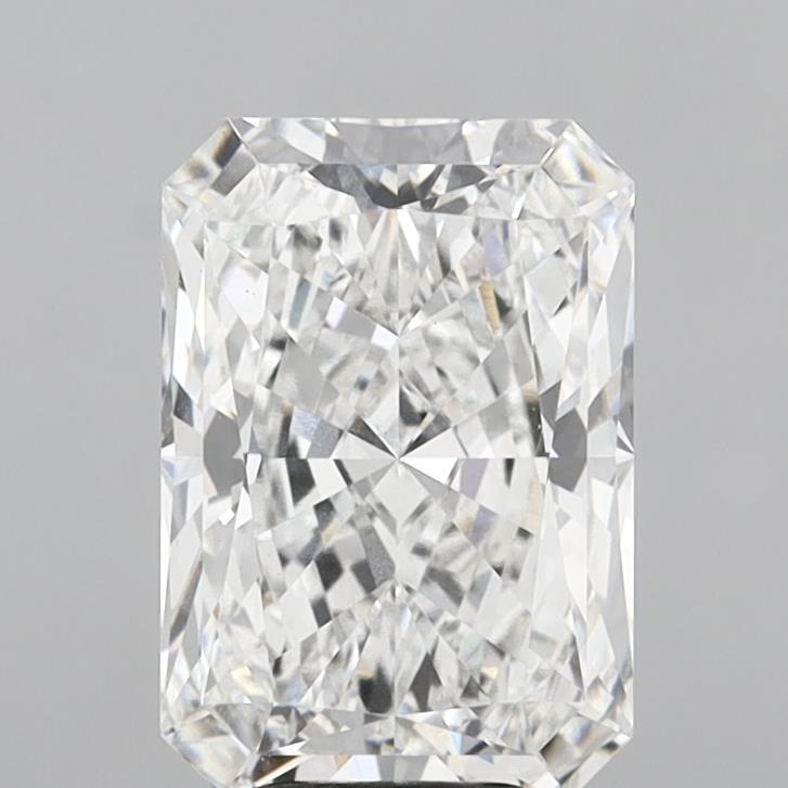 6.04 Carat Radiant Shaped, Ideal Cut, D Color, VVS2 Clarity, IGI Certified Lab Grown Diamond