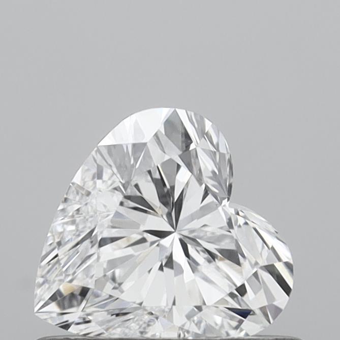 0.53 Carat Heart Shaped, Very Good Cut, D Color, VS1 Clarity, IGI Certified Lab Grown Diamond