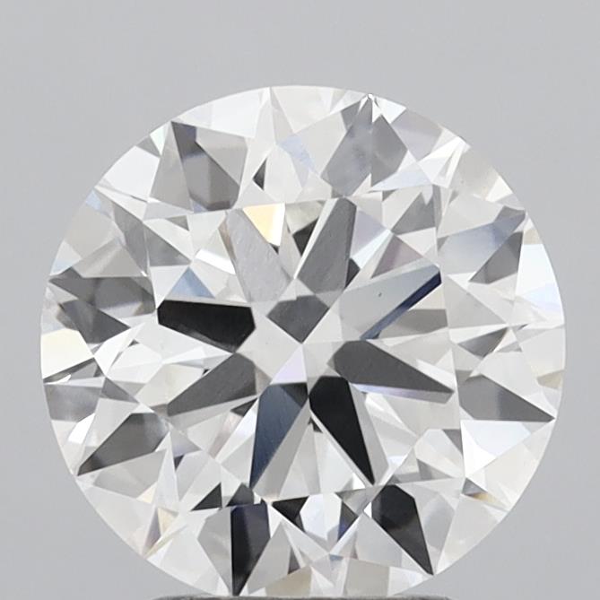 3.04 Carat Round Shaped, Ideal Cut, F Color, VVS2 Clarity, IGI Certified Lab Grown Diamond