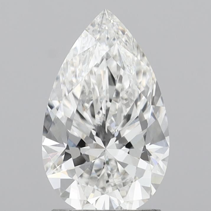 2.04 Carat Pear Shaped, Ideal Cut, F Color, VVS2 Clarity, IGI Certified Lab Grown Diamond