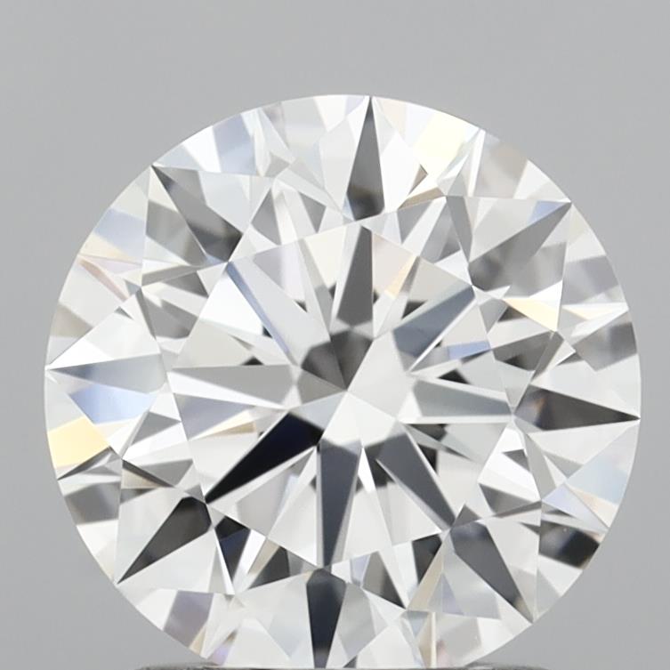1.52 Carat Round Shaped, Ideal Cut, D Color, VVS2 Clarity, IGI Certified Lab Grown Diamond
