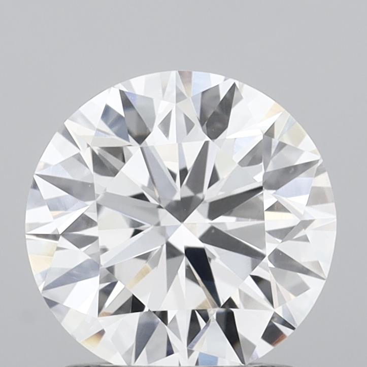 1.27 Carat Round Shaped, Ideal Cut, D Color, VVS2 Clarity, IGI Certified Lab Grown Diamond