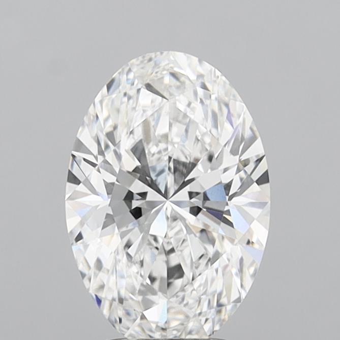 3.07 Carat Oval Shaped, Ideal Cut, E Color, VVS2 Clarity, IGI Certified Lab Grown Diamond