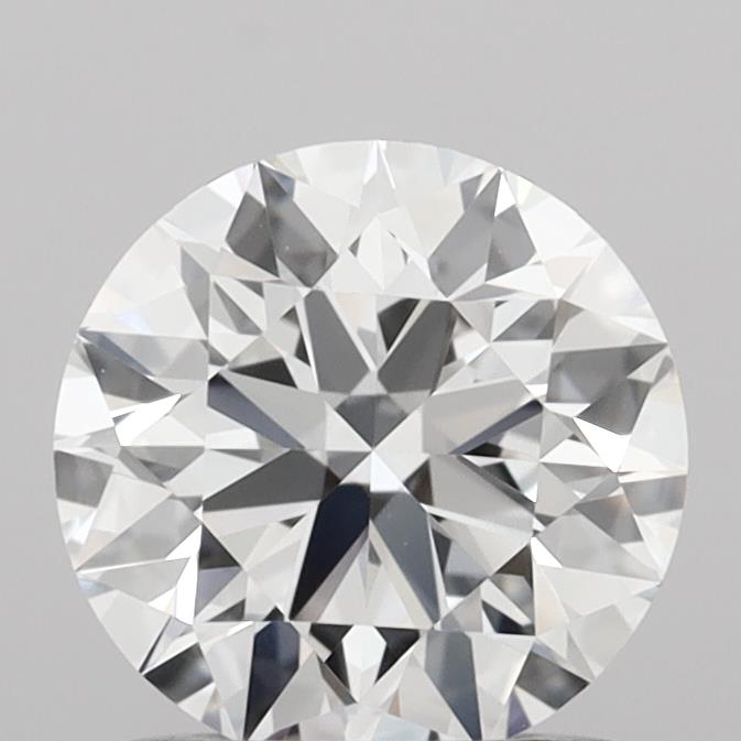 1.06 Carat Round Shaped, Ideal Cut, D Color, VVS2 Clarity, IGI Certified Lab Grown Diamond