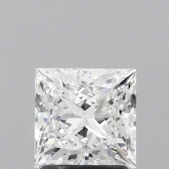 1.65 Carat Princess Shaped, Ideal Cut, E Color, VS1 Clarity, IGI Certified Lab Grown Diamond