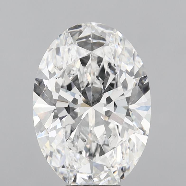 6.01 Carat Oval Shaped, Ideal Cut, E Color, VVS2 Clarity, IGI Certified Lab Grown Diamond