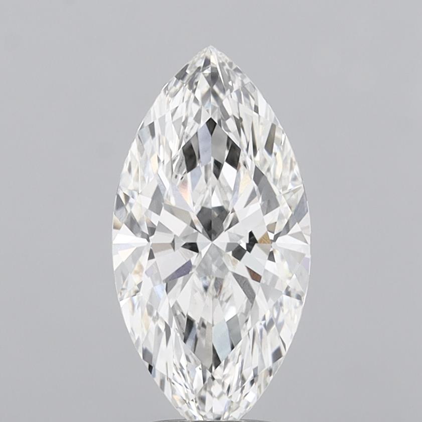 3.08 Carat Marquise Shaped, Ideal Cut, F Color, VS1 Clarity, IGI Certified Lab Grown Diamond