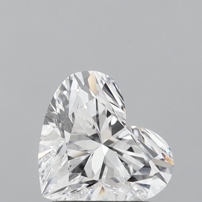 1.41 Carat Heart Shaped, Ideal Cut, D Color, VS1 Clarity, IGI Certified Lab Grown Diamond