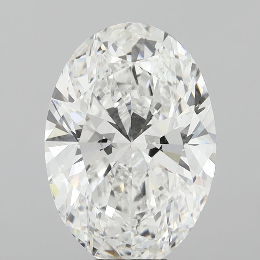 8.02 Carat Oval Shaped, Ideal Cut, E Color, VVS2 Clarity, IGI Certified Lab Grown Diamond