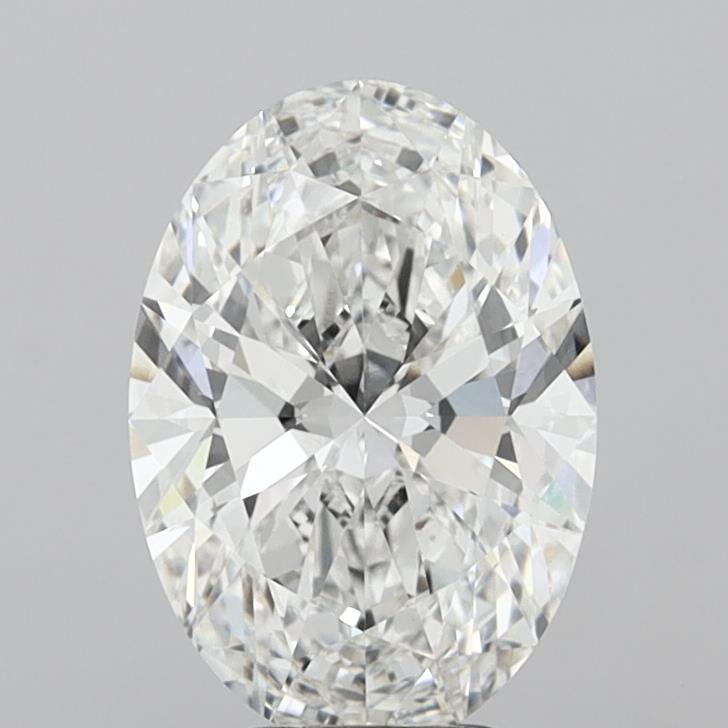 5.04 Carat Oval Shaped, Ideal Cut, F Color, VVS2 Clarity, IGI Certified Lab Grown Diamond