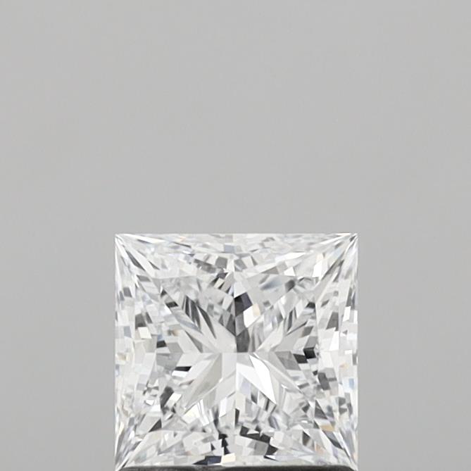 1.06 Carat Princess Shaped, Ideal Cut, D Color, VVS1 Clarity, IGI Certified Lab Grown Diamond