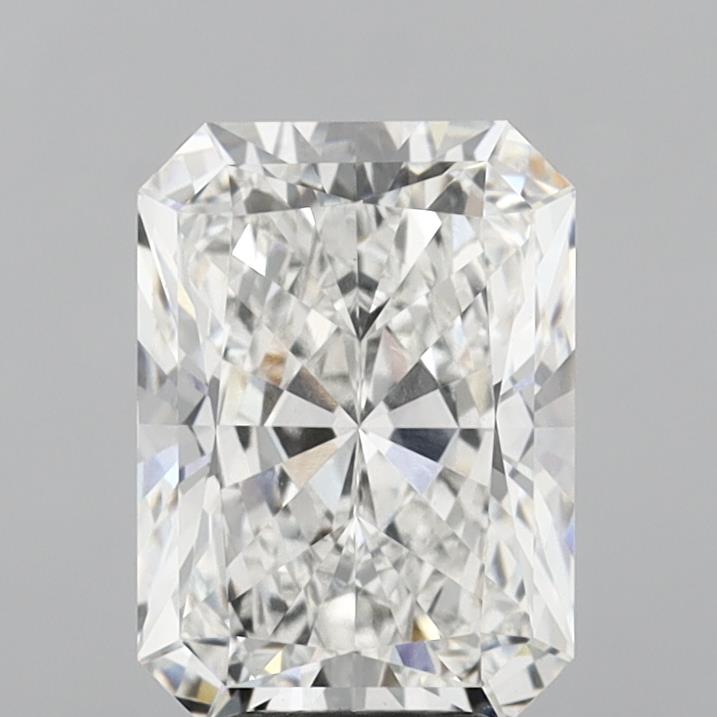 5.07 Carat Radiant Shaped, Ideal Cut, F Color, VVS2 Clarity, IGI Certified Lab Grown Diamond