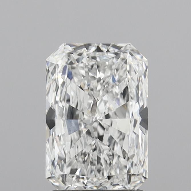 1.51 Carat Radiant Shaped, Excellent Cut, D Color, VS1 Clarity, IGI Certified Lab Grown Diamond
