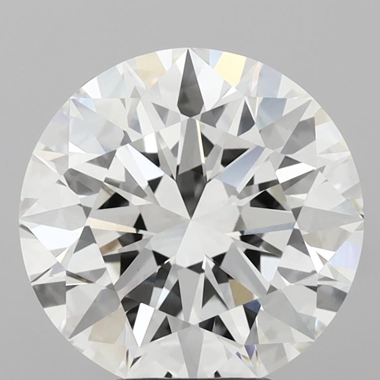 5.08 Carat Round Shaped, Ideal Cut, F Color, VVS2 Clarity, IGI Certified Lab Grown Diamond
