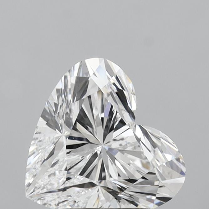 1.76 Carat Heart Shaped, Excellent Cut, D Color, VVS2 Clarity, IGI Certified Lab Grown Diamond