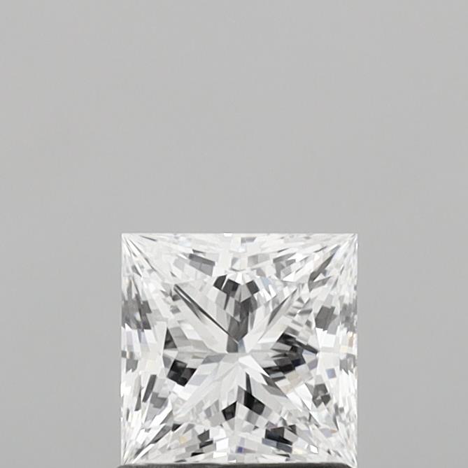 1.03 Carat Princess Shaped, Ideal Cut, D Color, VVS2 Clarity, IGI Certified Lab Grown Diamond