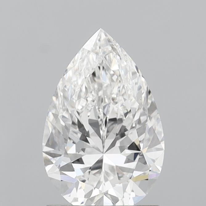 1.50 Carat Pear Shaped, Excellent Cut, E Color, VVS1 Clarity, IGI Certified Lab Grown Diamond