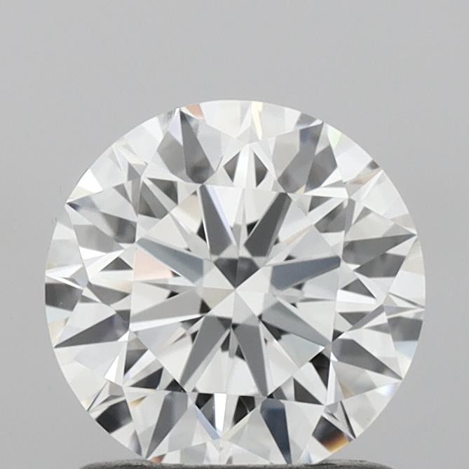 1.07 Carat Round Shaped, Ideal Cut, D Color, VVS2 Clarity, IGI Certified Lab Grown Diamond