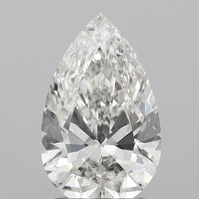 1.53 Carat Pear Shaped, Ideal Cut, G Color, VS2 Clarity, IGI Certified Lab Grown Diamond