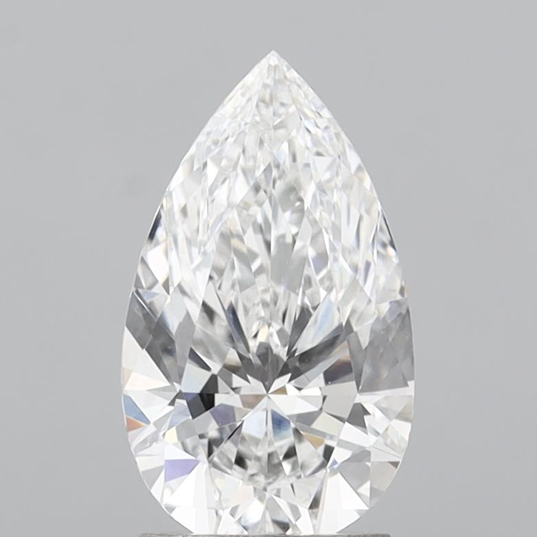 2.08 Carat Pear Shaped, Ideal Cut, E Color, VVS2 Clarity, IGI Certified Lab Grown Diamond