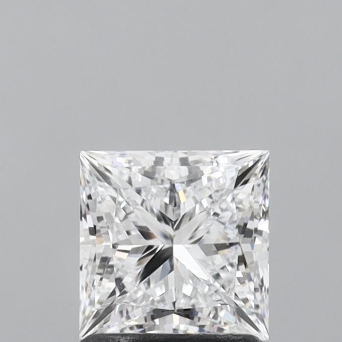 1.34 Carat Princess Shaped, Ideal Cut, E Color, VVS1 Clarity, IGI Certified Lab Grown Diamond