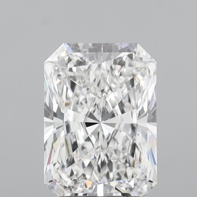 2.01 Carat Radiant Shaped, Ideal Cut, E Color, VS2 Clarity, IGI Certified Lab Grown Diamond