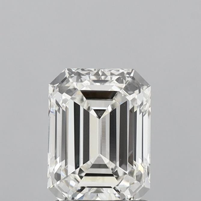 1.42 Carat Emerald Shaped, Ideal Cut, G Color, VS2 Clarity, IGI Certified Lab Grown Diamond