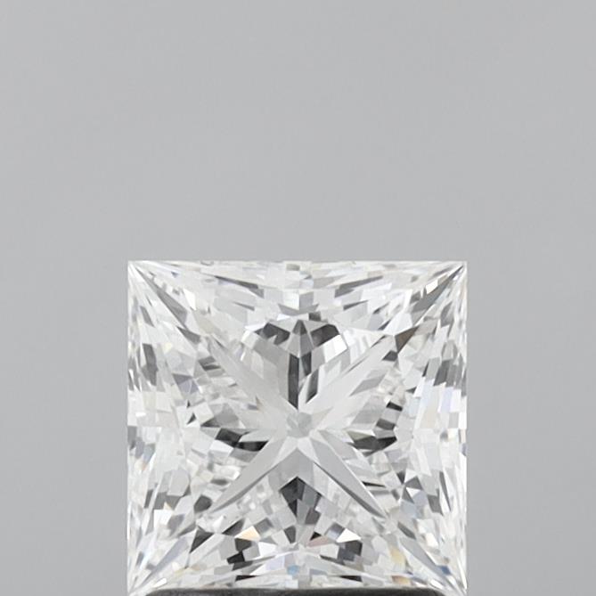 1.51 Carat Princess Shaped, Ideal Cut, D Color, VS2 Clarity, IGI Certified Lab Grown Diamond