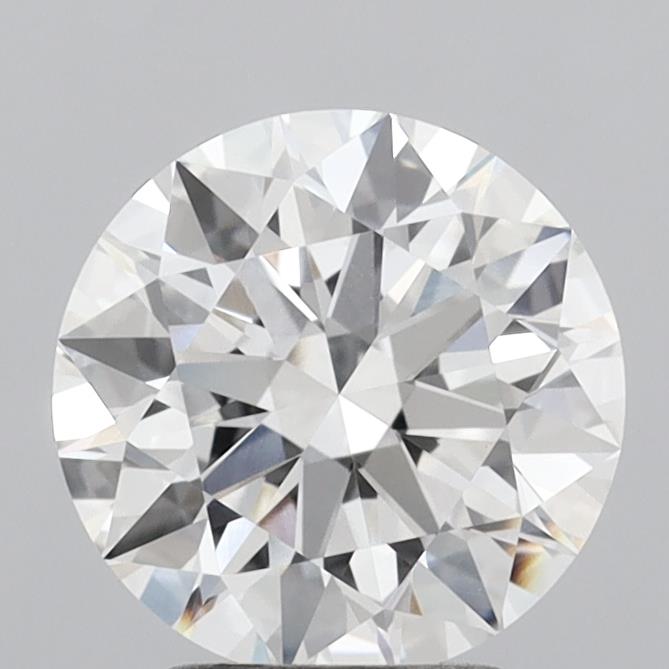 2.81 Carat Round Shaped, Ideal Cut, F Color, VVS2 Clarity, IGI Certified Lab Grown Diamond