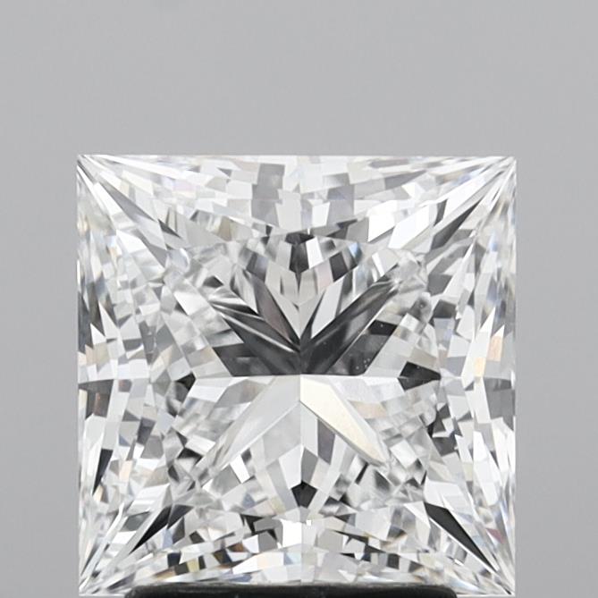 3.10 Carat Princess Shaped, Ideal Cut, D Color, VVS1 Clarity, IGI Certified Lab Grown Diamond