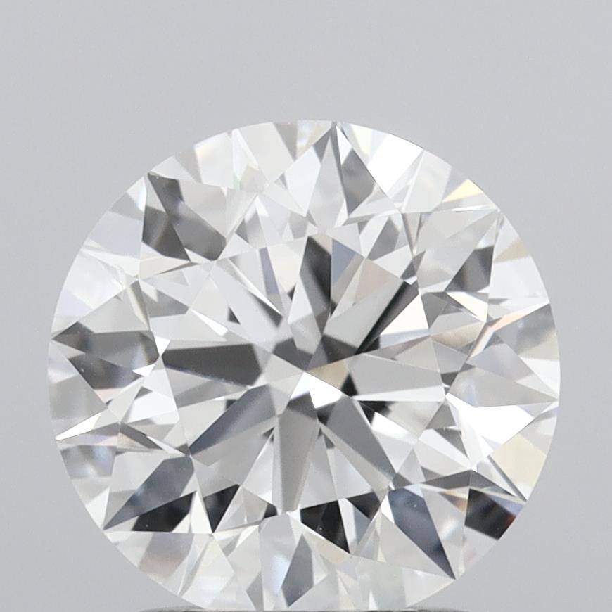 1.87 Carat Round Shaped, Ideal Cut, D Color, VVS2 Clarity, IGI Certified Lab Grown Diamond