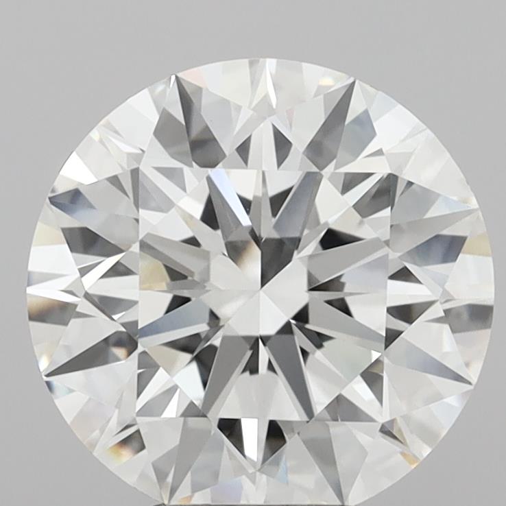 5.05 Carat Round Shaped, Ideal Cut, F Color, VVS2 Clarity, IGI Certified Lab Grown Diamond