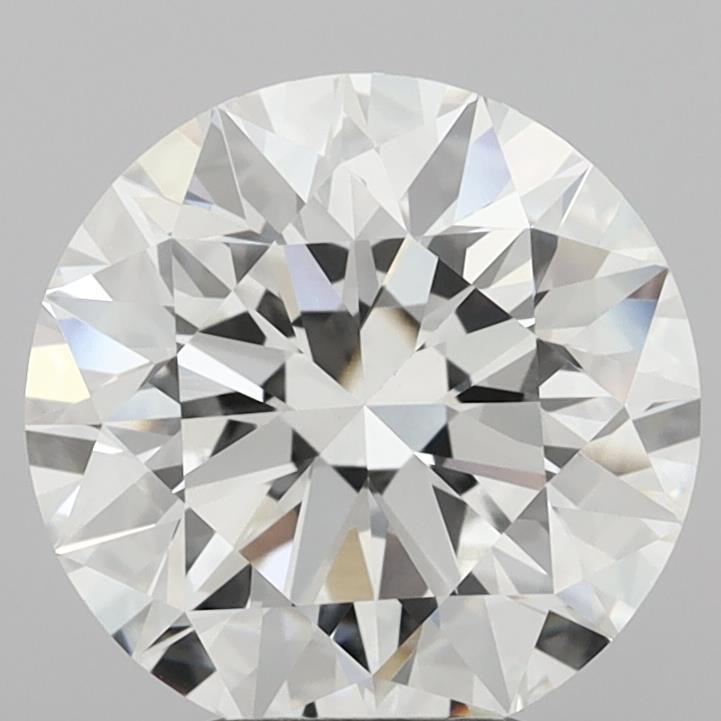 5.04 Carat Round Shaped, Excellent Cut, F Color, VVS2 Clarity, IGI Certified Lab Grown Diamond
