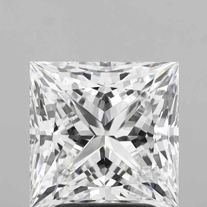 3.02 Carat Princess Shaped, Ideal Cut, F Color, VS1 Clarity, IGI Certified Lab Grown Diamond