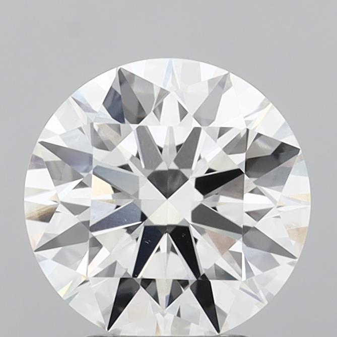 2.81 Carat Round Shaped, Ideal Cut, F Color, VVS2 Clarity, IGI Certified Lab Grown Diamond