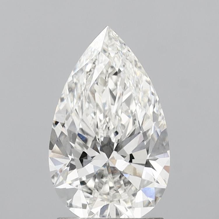 1.83 Carat Pear Shaped, Ideal Cut, F Color, VVS2 Clarity, IGI Certified Lab Grown Diamond