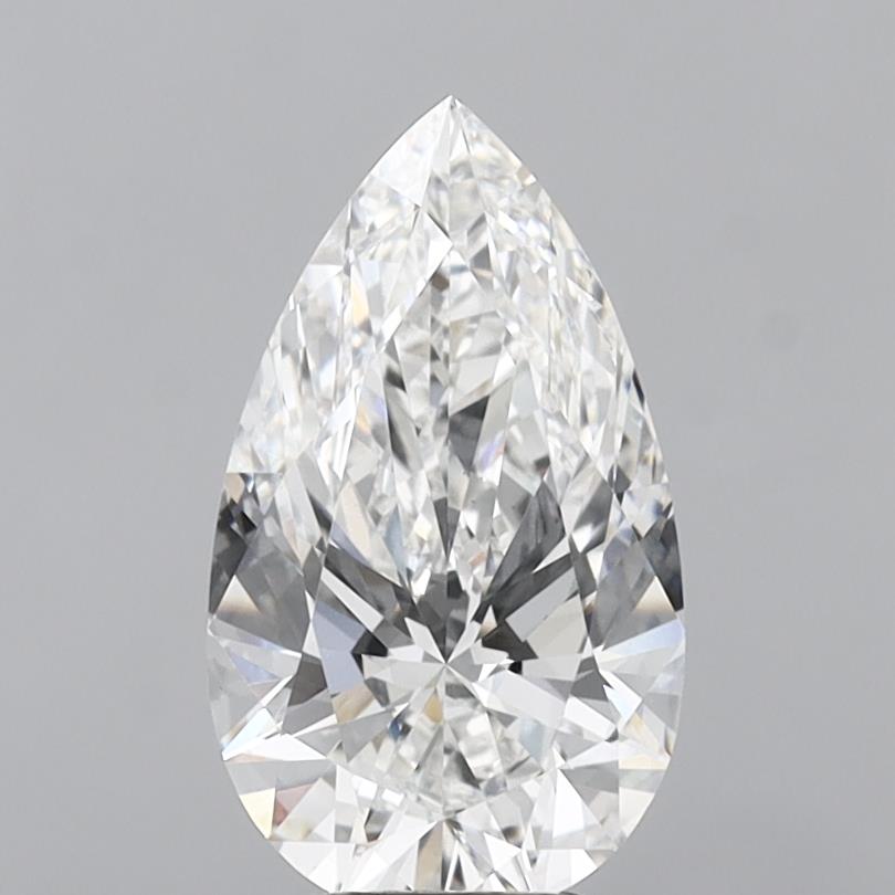 4.54 Carat Pear Shaped, Ideal Cut, E Color, VS1 Clarity, IGI Certified Lab Grown Diamond