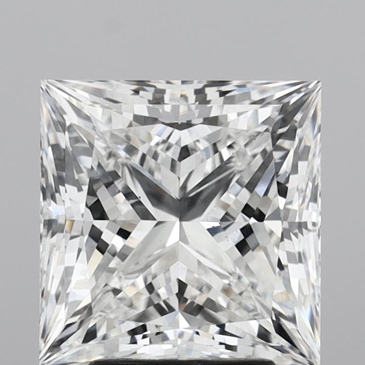 4.49 Carat Princess Shaped, Ideal Cut, E Color, VS1 Clarity, IGI Certified Lab Grown Diamond