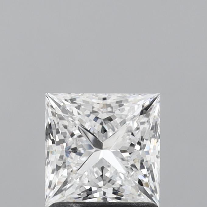 1.28 Carat Princess Shaped, Ideal Cut, D Color, VVS1 Clarity, IGI Certified Lab Grown Diamond
